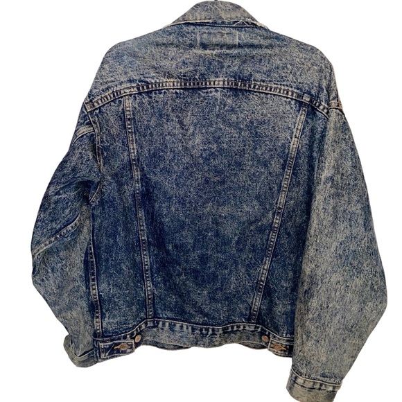 Vintage Levis Denim Trucker Jacket Mens Medium Blue Jean Distressed USA Made - Picture 2 of 16